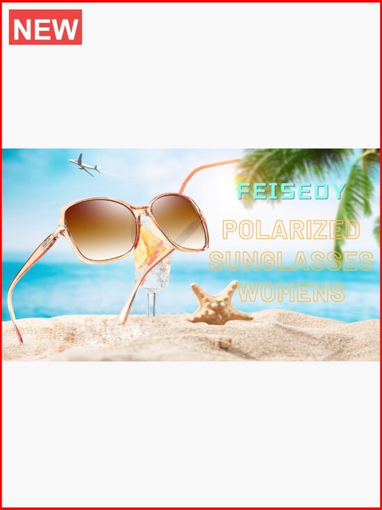 Vintage Square Sunglasses Women Polarized UV400 Protection